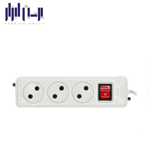 پریز 3 خانه بدون ارت پارس دو شاخه دار بهداد الکتریک