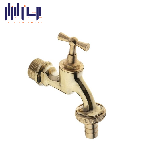 شیر آب 1/2 برنجی گلسا