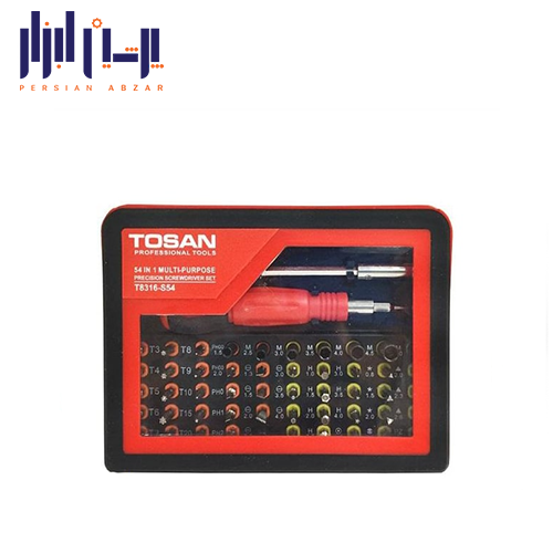 ست پیچ گوشتی 54 پارچه توسن 8316