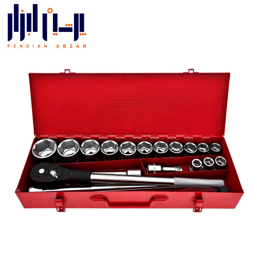 جعبه بکس 19 پارچه درایو 3/4 اینچ توسن کد T3454-19M ساخت تایوان