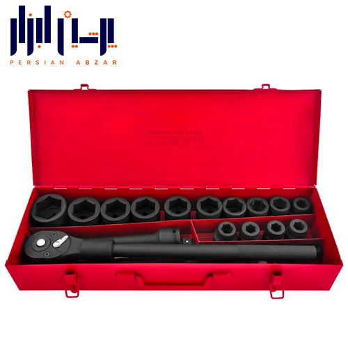 جعبه بکس 19 پارچه فشار قوی درایو 3/4 اینچ توسن کد T3454-19L ساخت تایوان