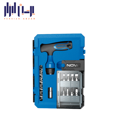 ست بیت و بکس 24 پارچه نوا با دسته T جغجغه ای مدل T1332