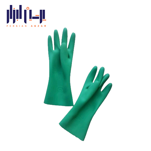 دستکش لاستیکی لیدر سبز