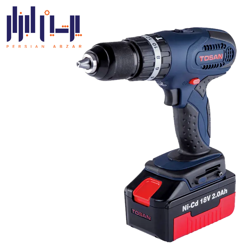 دریل پیچ‌گوشتی شارژی چکشی 18 ولت توسن مدل 9928SC