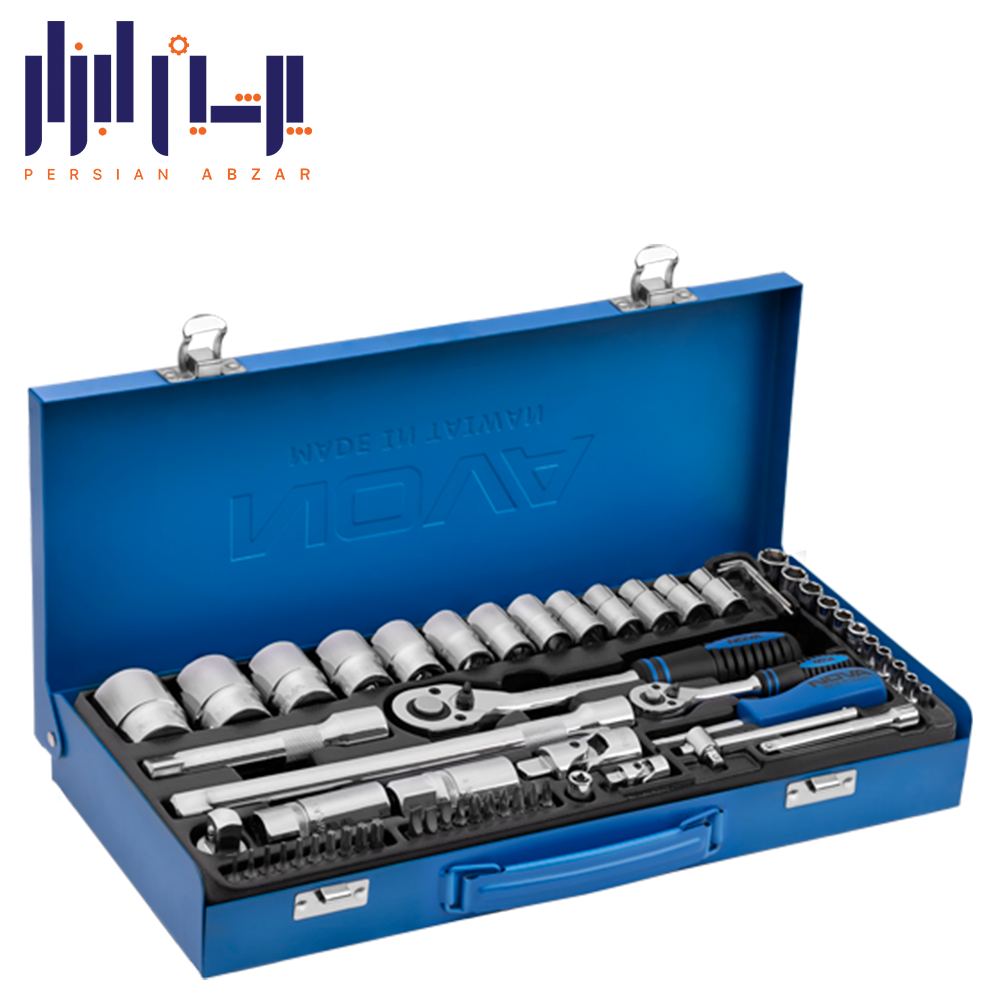 جعبه بکس 60 پارچه ½ و ¼ اینچ نوا مدل 7016