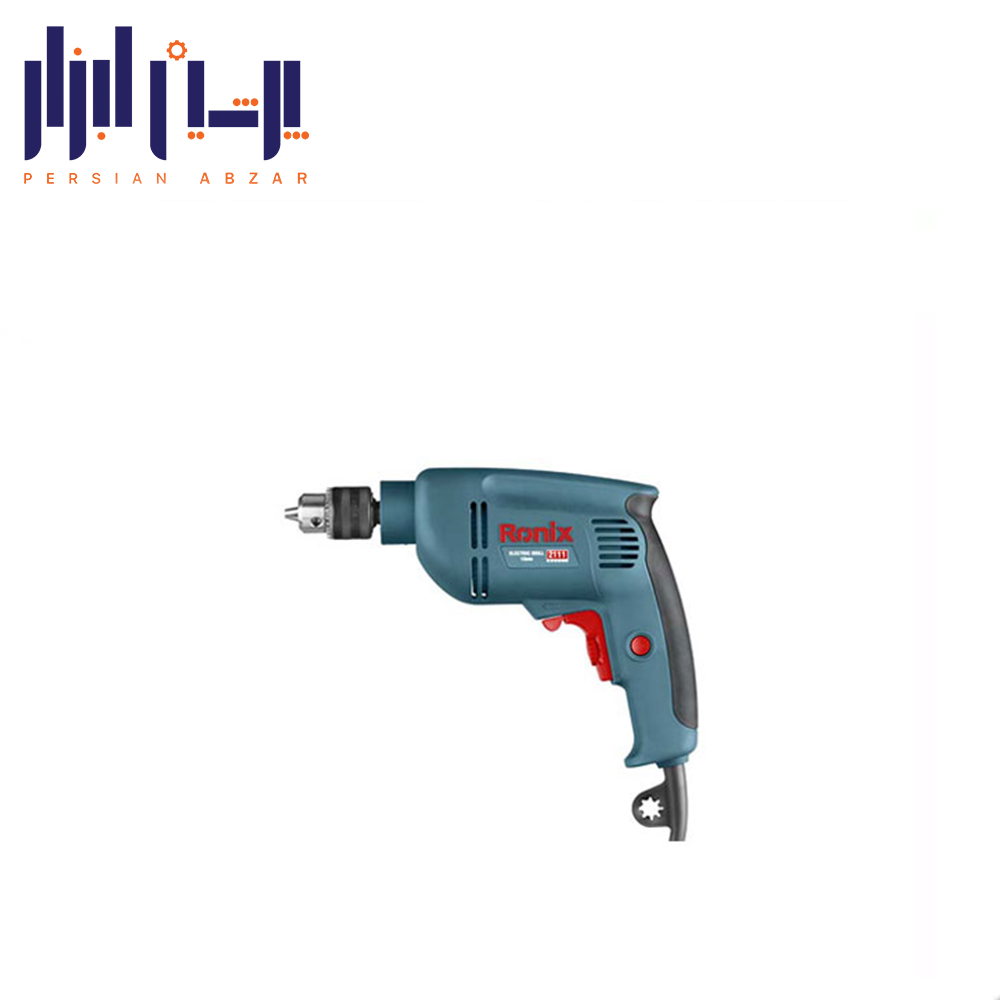 دریل 10 میلی متری معمولی سه نظام آچاری 480 وات رونیکس مدل 2111