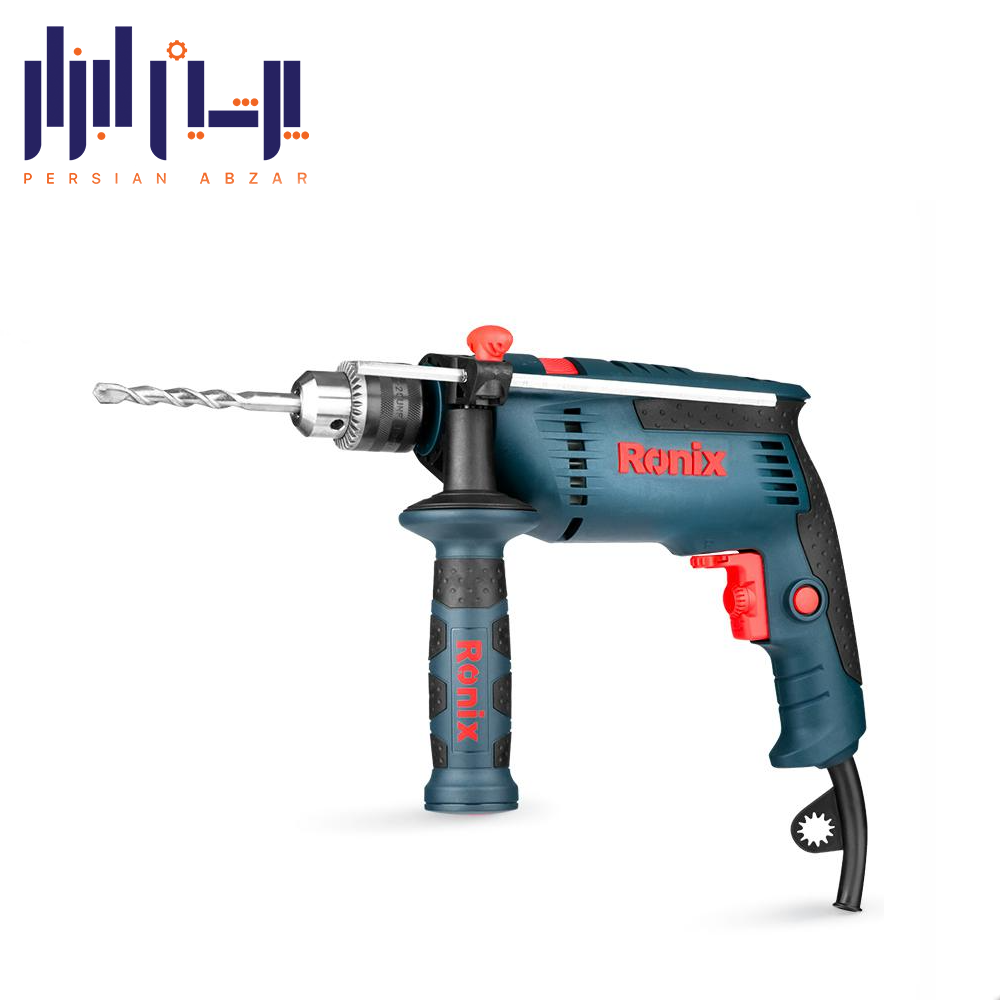دریل 13 میلی متری چکشی سه نظام آچاری 850 وات رونیکس مدل 2250