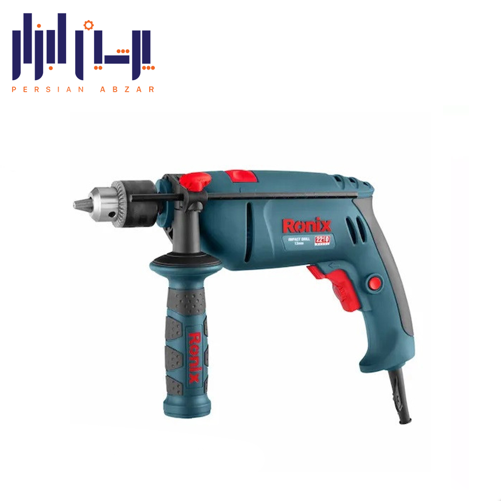 دریل 13 میلی متری چکشی سه نظام آچاری 810 وات - رونیکس بدون کیف BMC مدل 2210C