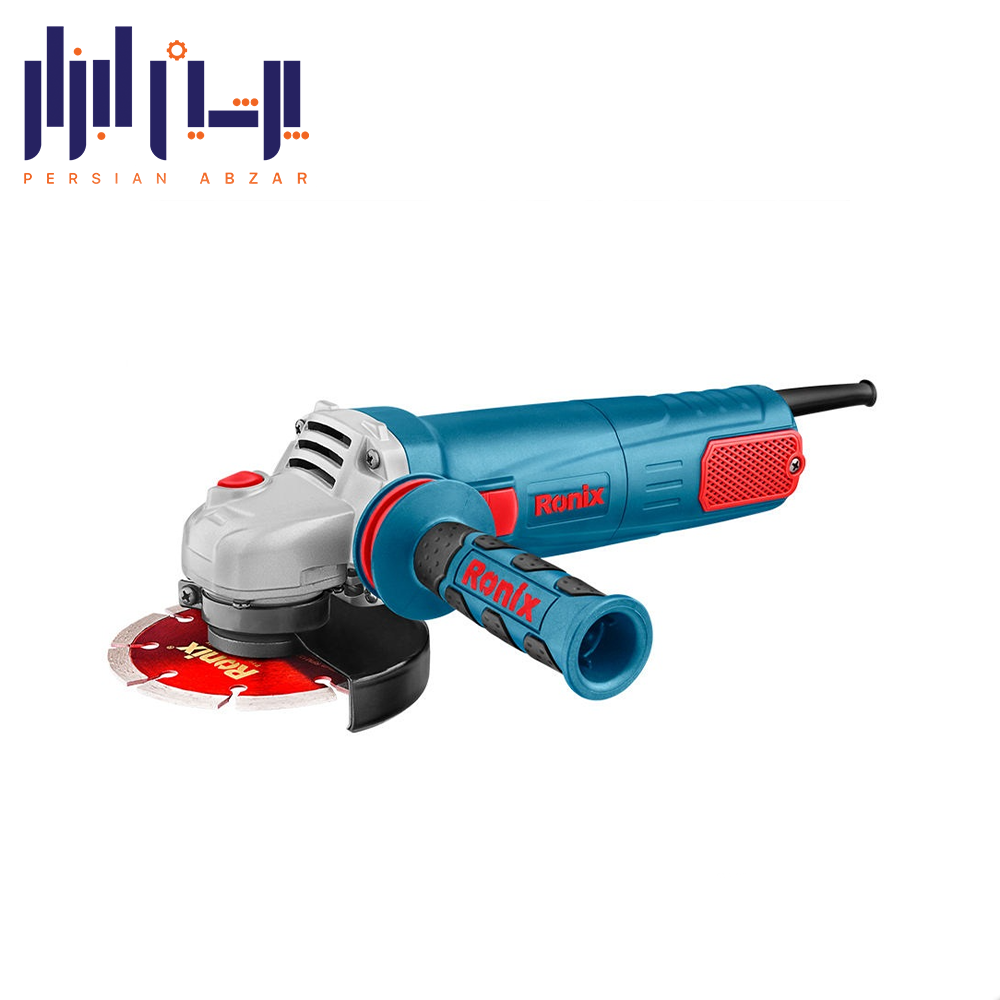 مینی فرز 115 میلی متری 1100 وات صنعتی رونیکس دیمردار مدل 3100