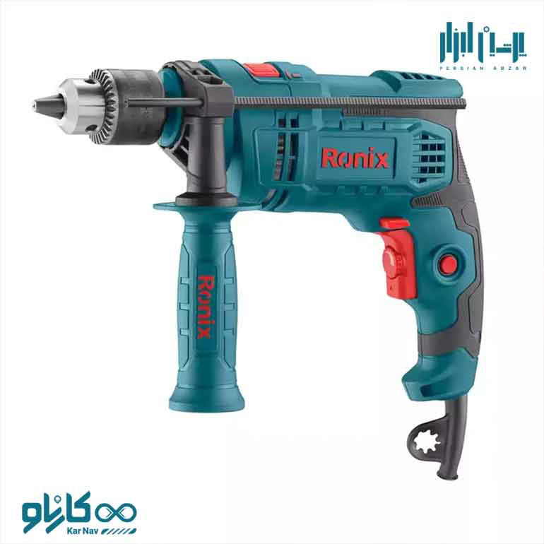 کیت دریل چکشی 13 میلی متر-750 وات رونیکس- کد2214k