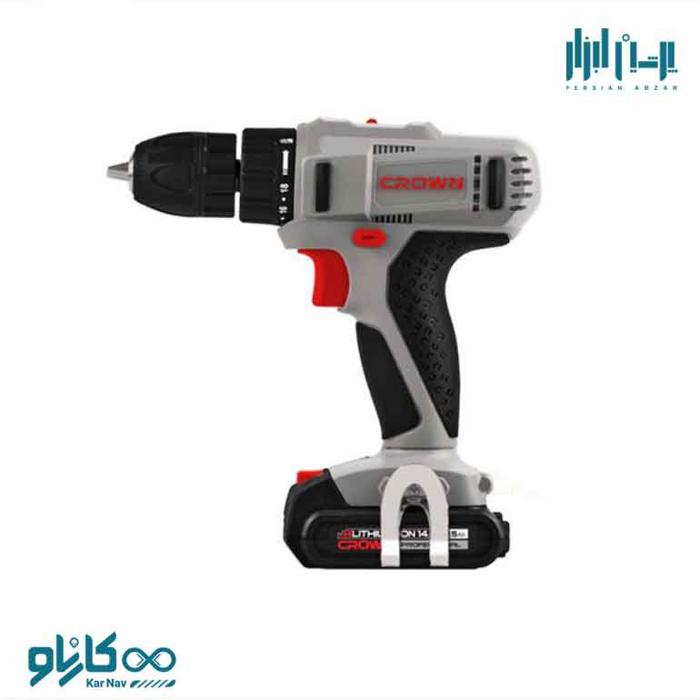 دریل شارژِی 14.4 ولت 10 میلی متر باطری لیتیوم کرون- کد CT21055