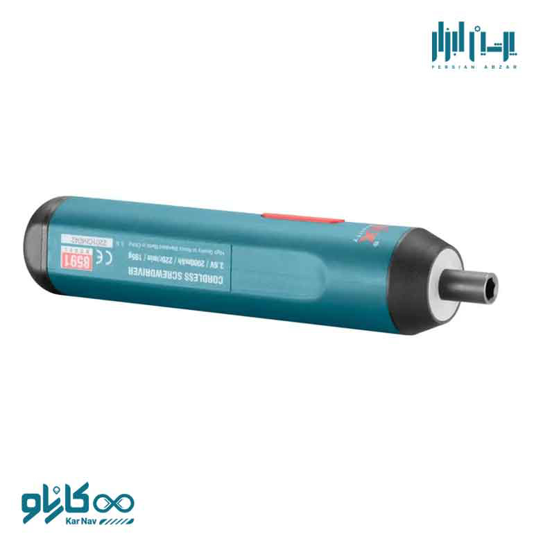 پیچ گوشتی شارژِی الکترونیک همراه با کیف برزنتی رونیکس کد 8591