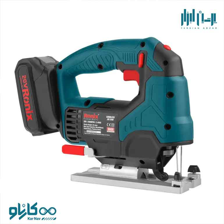 اره عمودبر شارژی 20 ولت رونیکس کد 8608