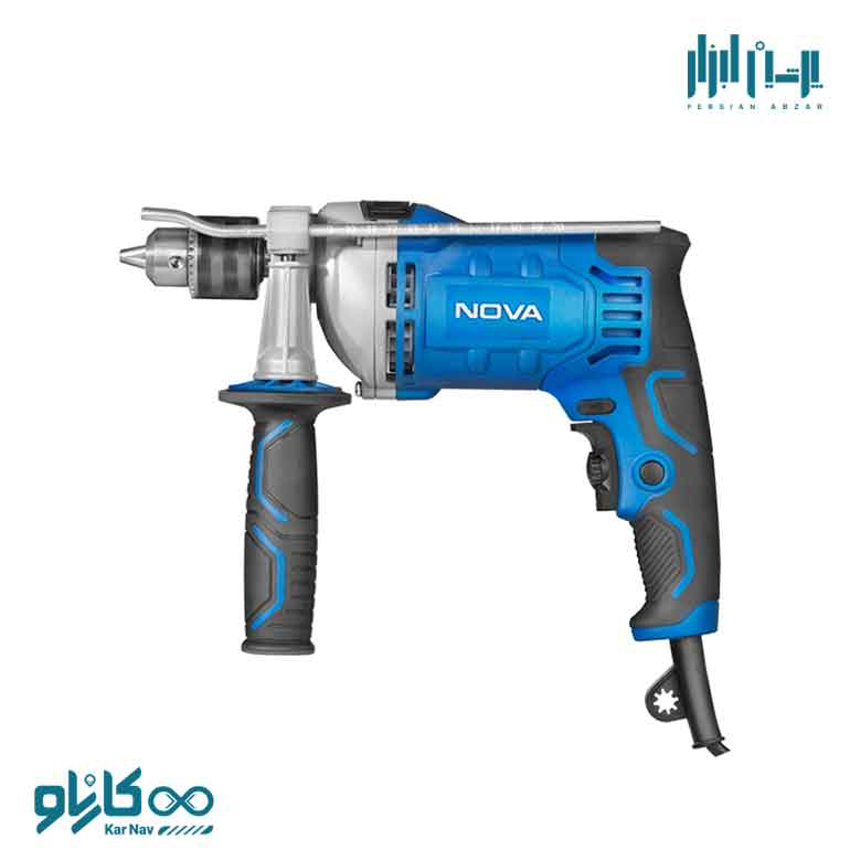 دریل 13 گیربکسی 810 وات نوا به همراه کیف bmc کد 2238