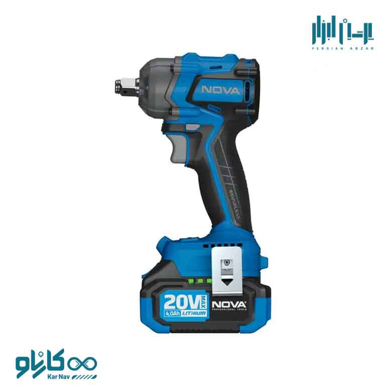 بکس شارژی 20 ولت براشلس ضربه ای سه سرعته نوا کد 5531