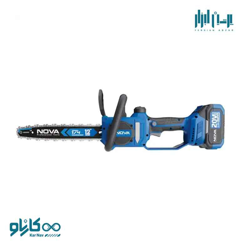 اره زنجیری شارژی 300 میلی متر 20 ولت براشلس نوا کد 5548