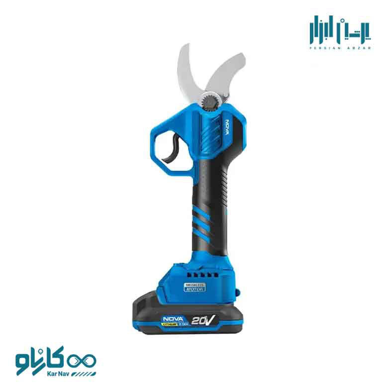 قیچی باغبانی شارژی 20 ولت براشلس  نوا کد 7750