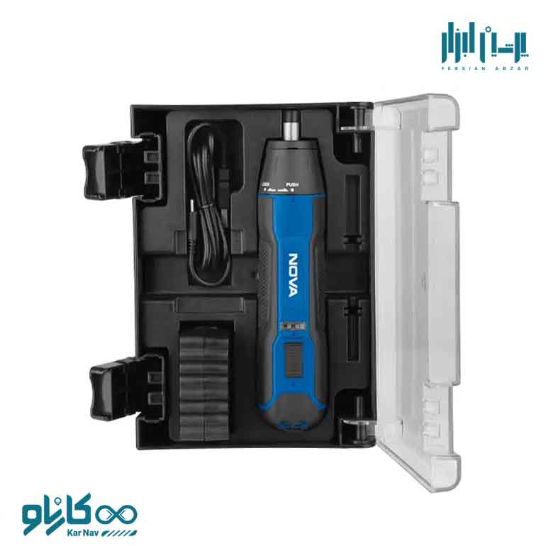 کیت پیچ گوشتی شارژی قلمی 36 ولت 33 پارچه نوا کد 7435