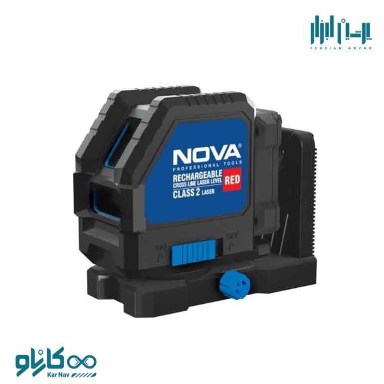 تراز لیزری شارژی دو خط قرمز نوا کد 2680R