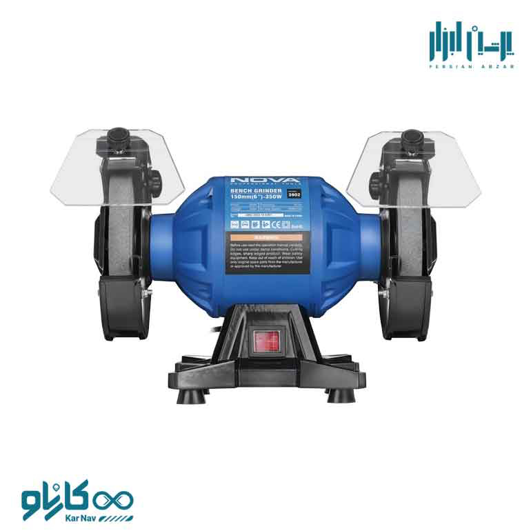 چرخ سنباده رومیزی 150 میلی متر 350 وات نوا کد 3902