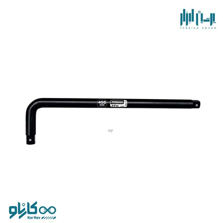 دسته بکس L سایز 45سانتی متر (18 اینچ) بکس فشار قوی درایو 3/4 اینچ توسن کد TI3473-18