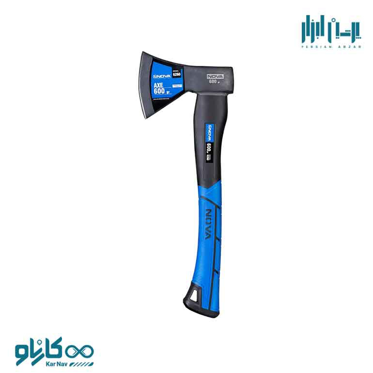 تبر 600 گرم با دسته فایبرگلاس نوا کد 6260