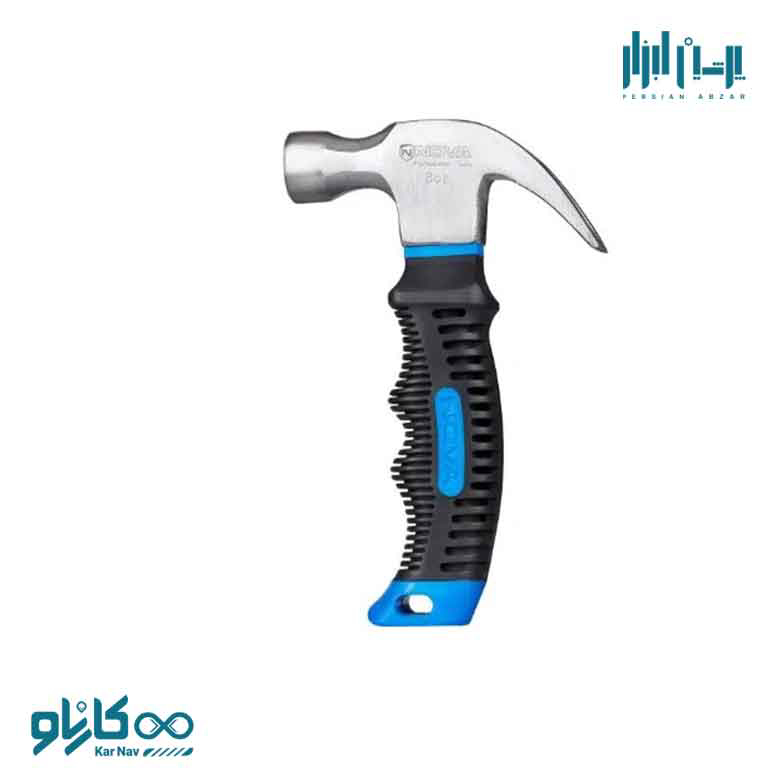 چکش دو شاخ 250 گرمی مینی با دسته فایبرگلاس نوا کد 6224