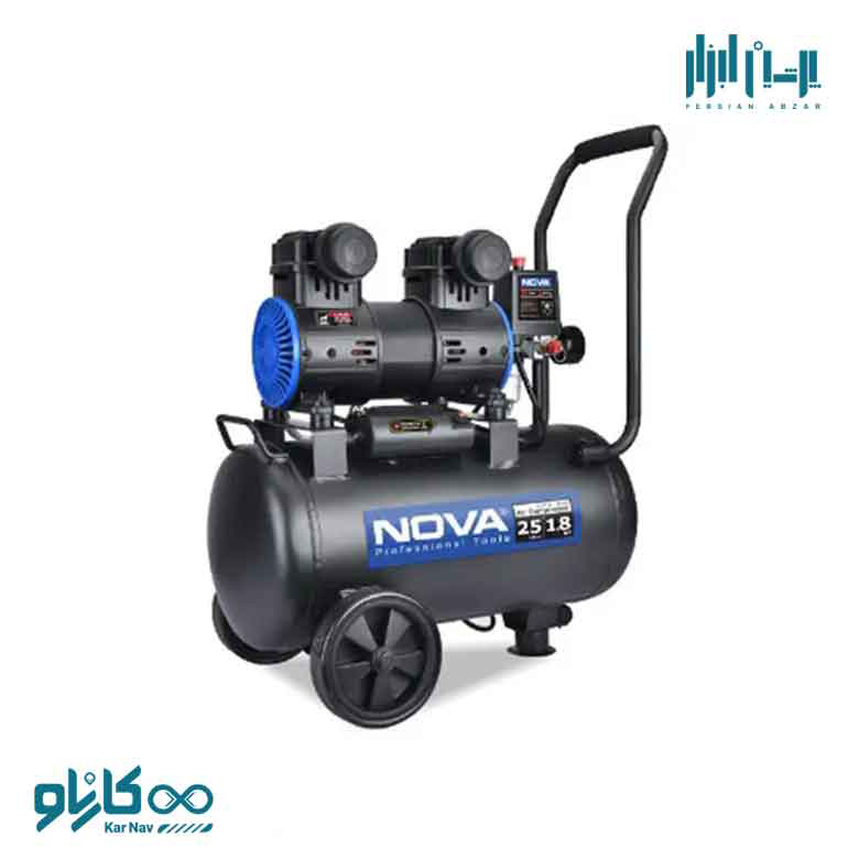 کمپرسور سایلنت 25 لیتری نوا کد 9125