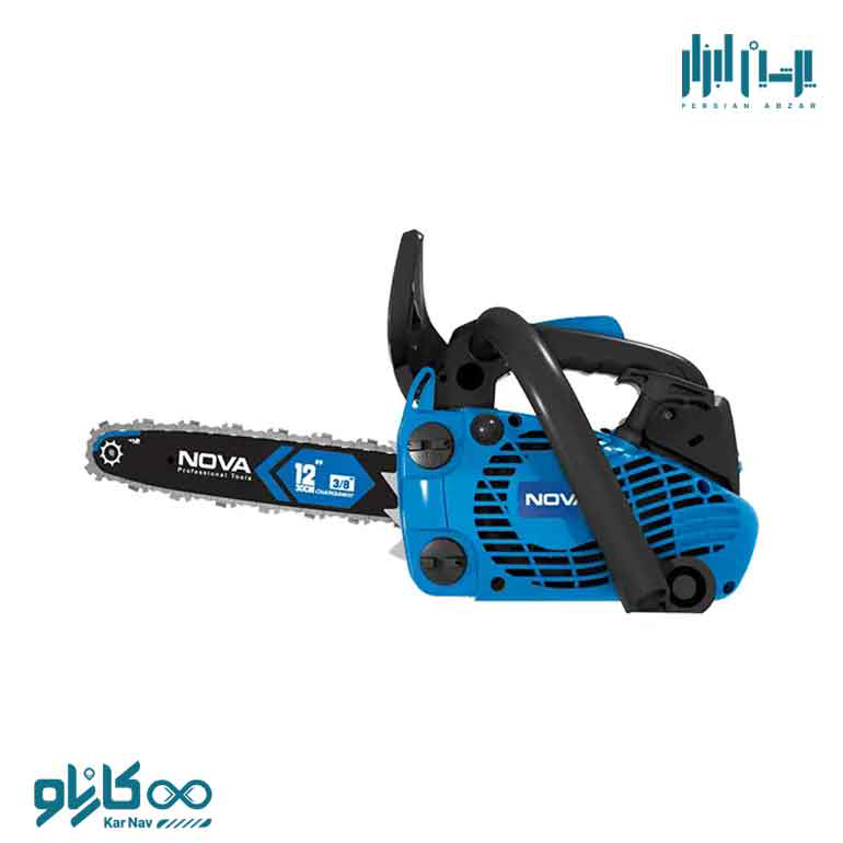 اره زنجیری بنزینی 25.4 سی سی 30 سانتی‌متر نوا کد 9240