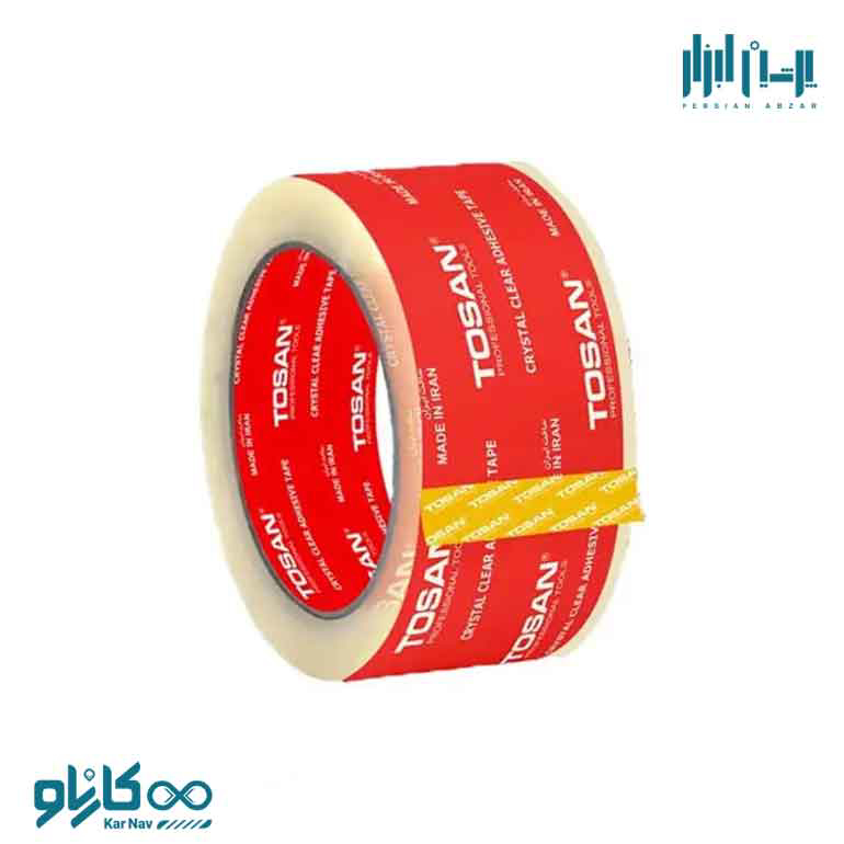 چسب کارتون شفاف 40 میکرون 48 میلیمتر توسن کد TAT-40M90Y