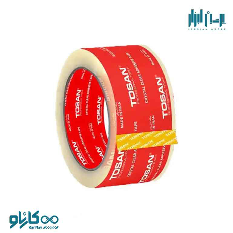 چسب کارتون شفاف 50 میکرون 48 میلیمتر توسن کد TAT-50M90Y