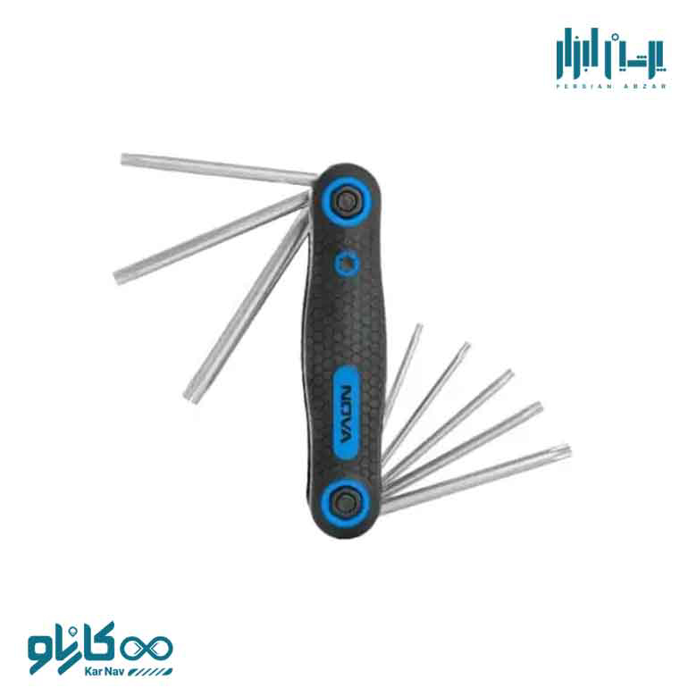 آلن چاقویی صنعتی ستاره ای 8 عددی نوا کد 1240