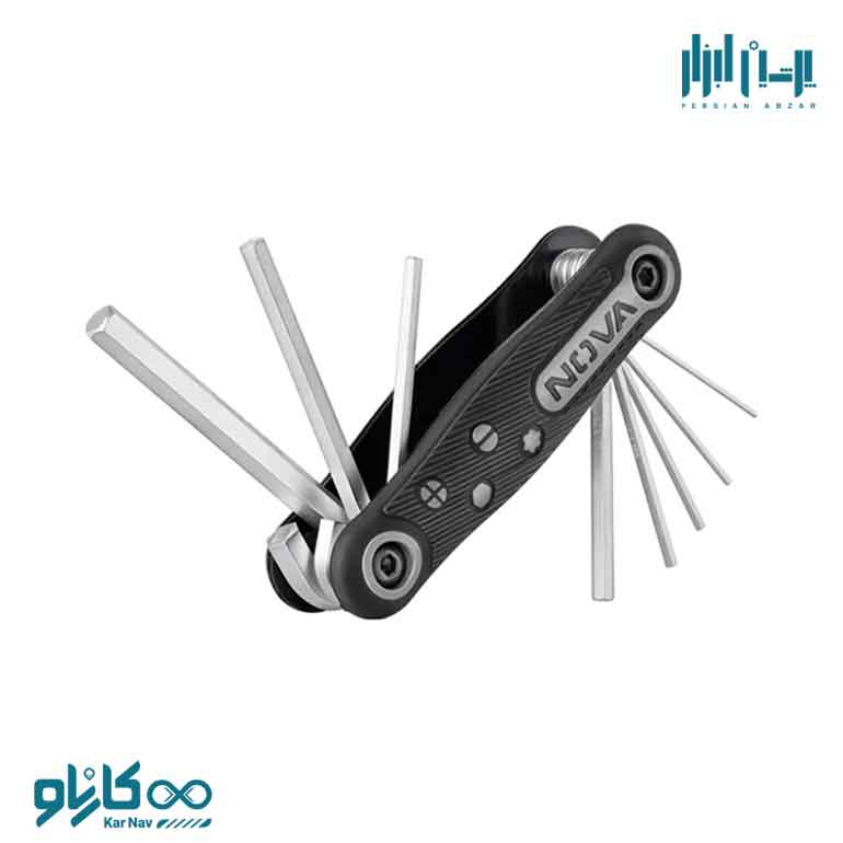 آلن چاقویی صنعتی شش گوش 8 عددی نوا کد 1141