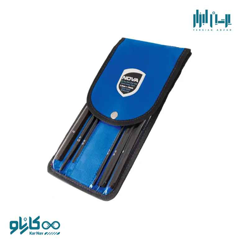 ست آلن 6 گوش 10 عددی سایز فوق بلند نوا کد 1146