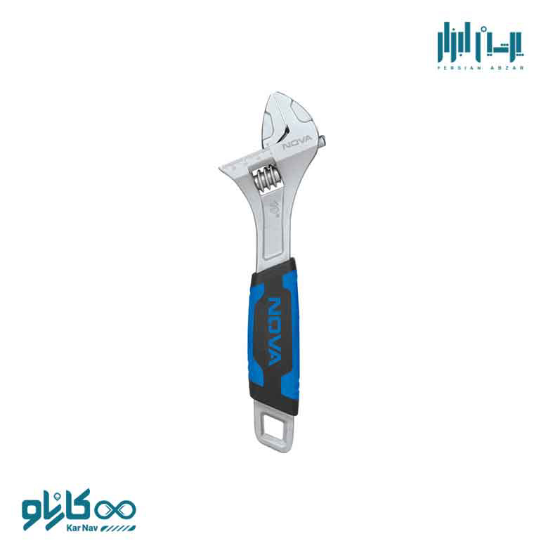 آچار فرانسه روکش دار 10 اینچ 25 سانتی متر نوا کد 3053