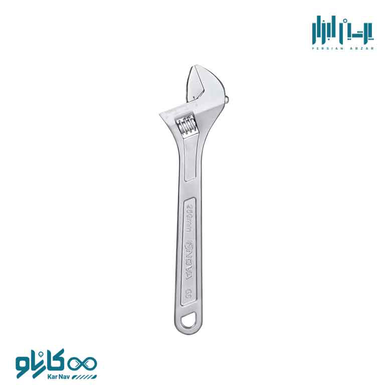 آچار فرانسه سفید سایز 6 اینچ نوا کد N3001