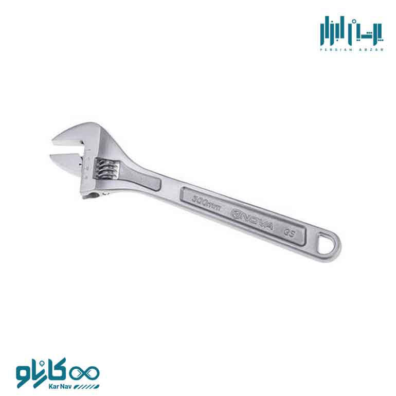 آچار فرانسه سفید سایز 12 اینچ نوا کد 3004