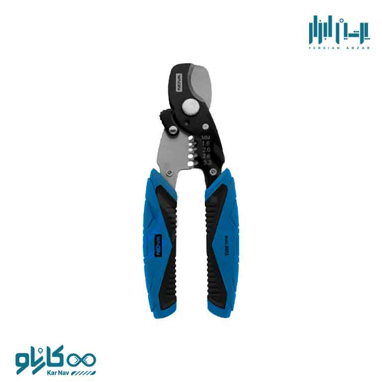 انبر کابل بر و سیم لخت کن چندکاره 6 اینچ نوا کد 8053