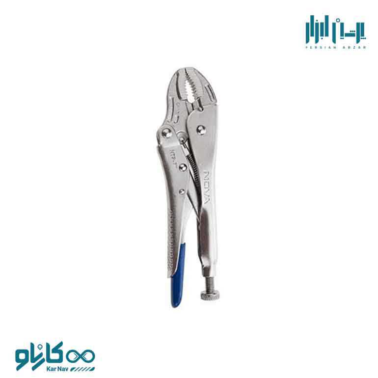 انبر قفلی کروم مدل آلمانی 7 اینچ نوا کد 8031