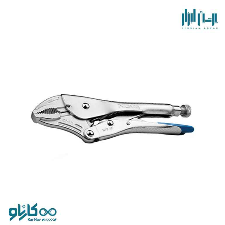 انبر قفلی کروم مدل آلمانی 5 اینچ نوا کد 8032