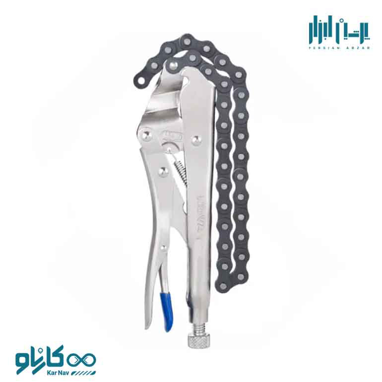 انبر قفلی زنجیری بدنه 10 اینچ زنجیر 20 اینچ نوا کد 8042