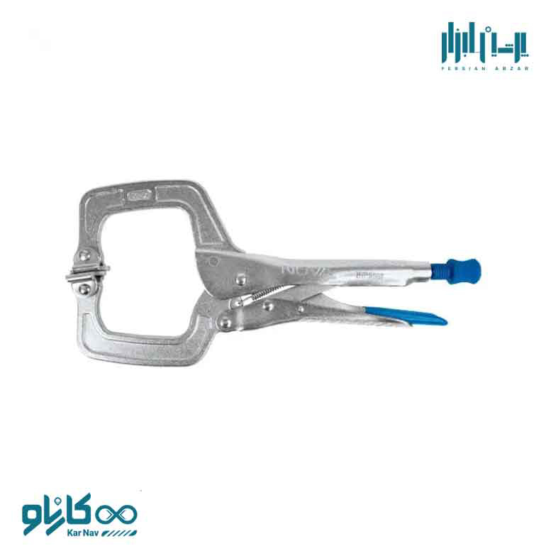 انبر قفلی گیره ای با صفحه گیر 11 اینچ نوا کد 8046