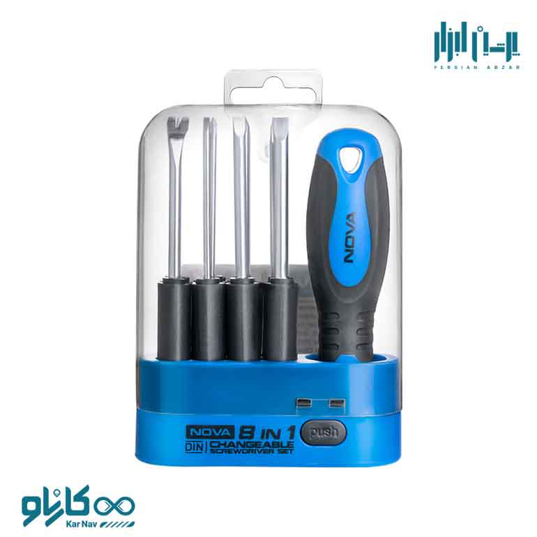 کیت پیچ گوشتی 8 پارچه نوا کد 1340