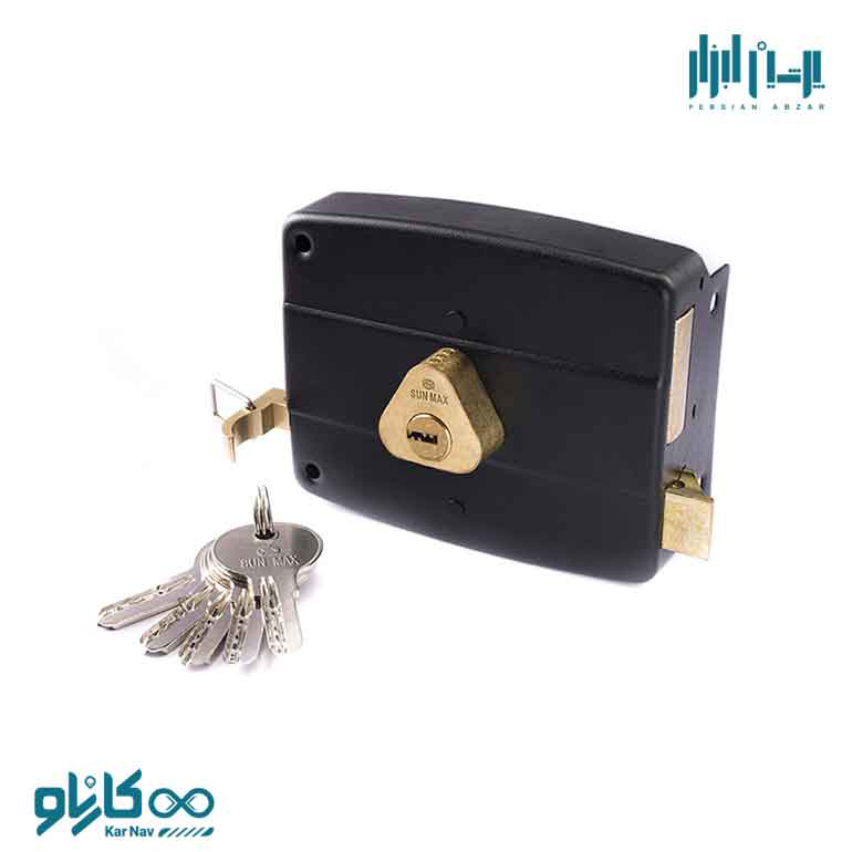 قفل حیاطی مشکی سان مکس مدل 540