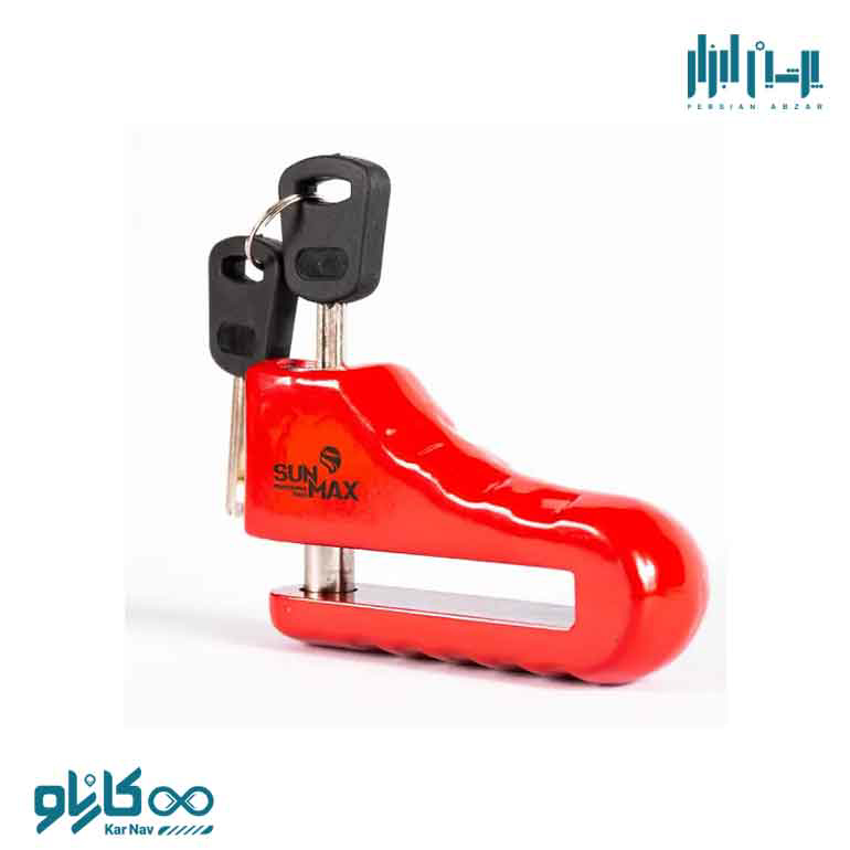 قفل موتورسیکلت دیسکی سایز 5.5 میلی متر سان مکس کد S2430