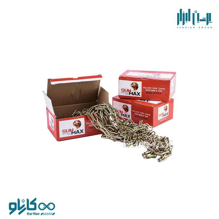 زنجیر 3 طلایی جوشی 120 متری سان مکث کد KPS-1226