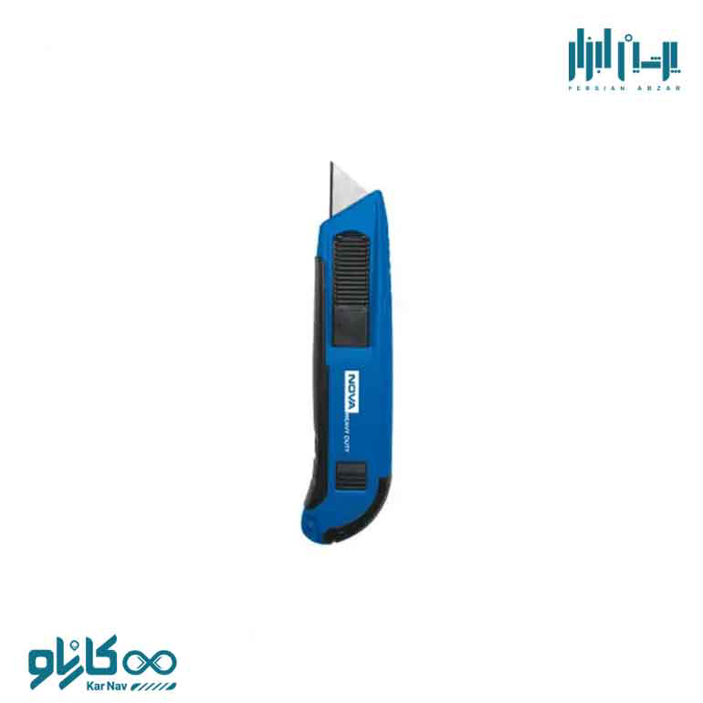 کاتر ذوزنقه ای اتوماتیک 19 میلی متر بدنه آلومینیومی نوا کد 1371