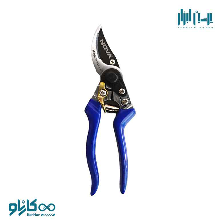 قیچی باغبانی مدل سوپر به همراه تیغ و فنر اضافه نوا کد 2311