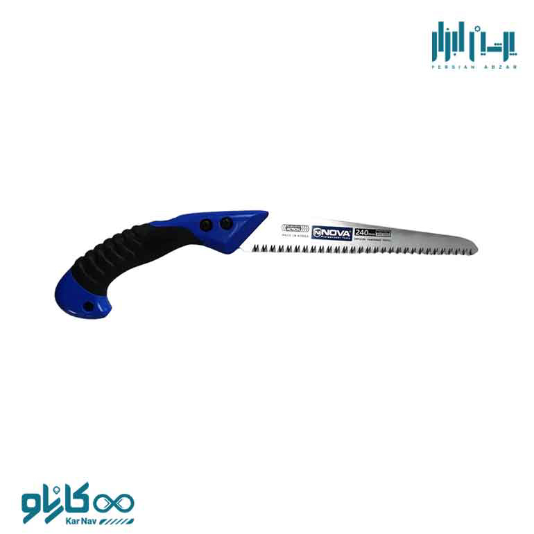 اره باغبانی صاف دسته پلاستیکی 240 میلی متری نوا کد 2224