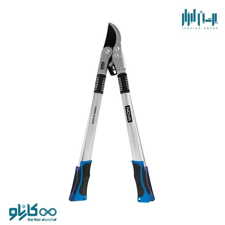 قیچی شاخه زن دنده ای 95 سانت با دسته تلسکوپی نوا کد 2370